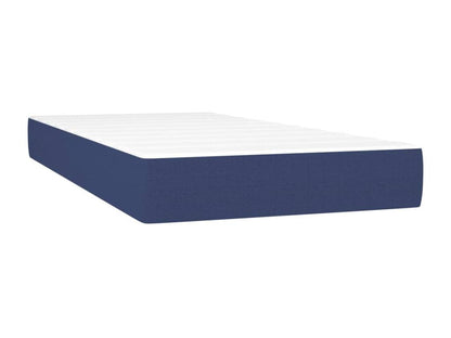 Lit à sommier tapissier avec matelas Bleu 100x200 cm Tissu XGJP30912