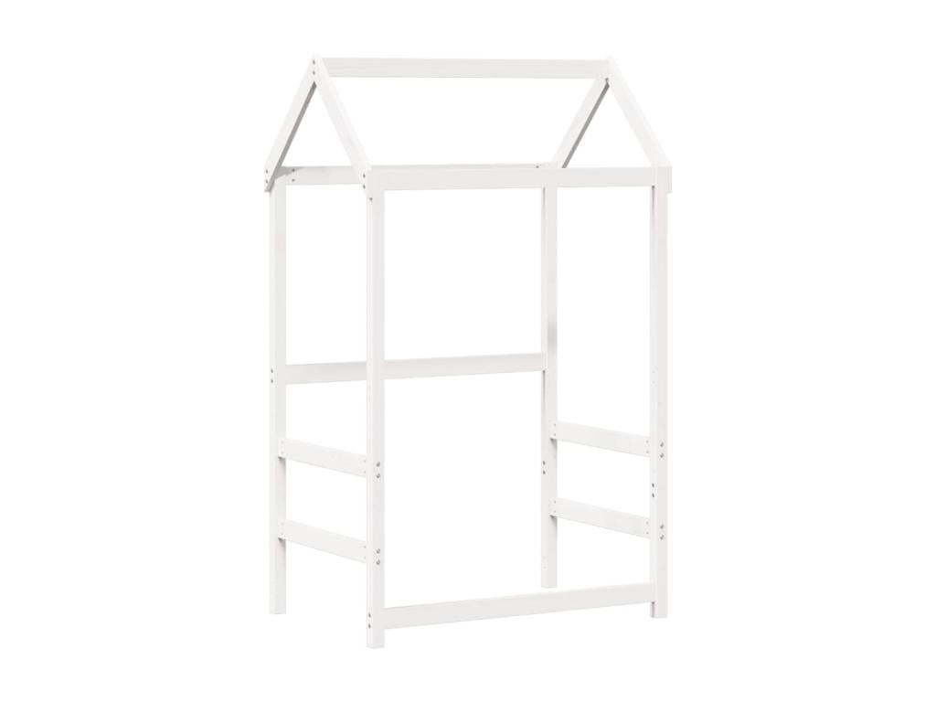 Ensemble de lit de jour et de banc et toit sans matelas blanc NYEN94547