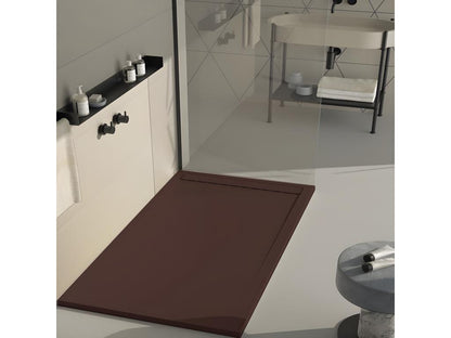 Receveur de douche Chocolat finition Lisse Chicyla SMART grille de couleur - 160x80 cm FFXI67319