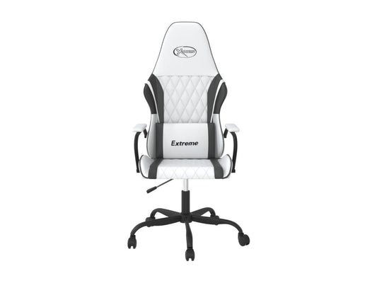 Chaise de jeu Blanc et noir Similicuir ZMPL06162