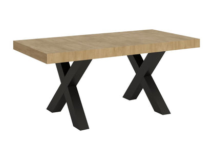 Table extensible 90x180/284 cm Chicyla Chêne Nature cadre Anthracite PNAV99260