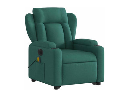 Fauteuil inclinable massant électrique Vert foncé Tissu MJOL21432