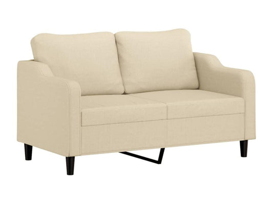 Canapé à 2 places Crème 140 cm Tissu GEDK42756