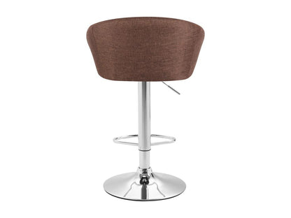 Tabourets de bar - Tissu / Métal chromé - Marron - Chicyla V2 CPAX99248