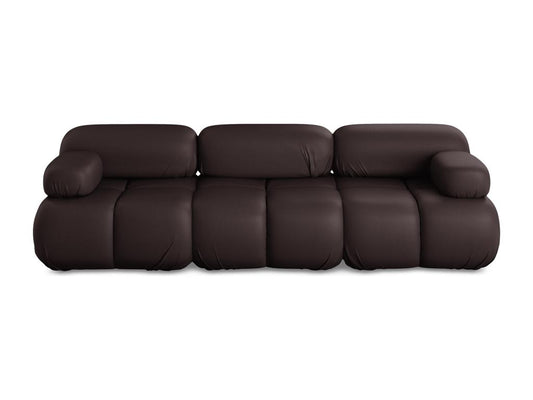 Canapé modulable 3 places en Cuir artificiel - prune - Chicyla NHVV39100