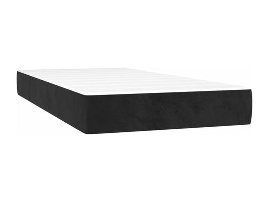 Lit à sommier tapissier avec matelas Noir 100x200 cm Velours FDWH81952