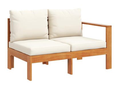 Canapé de jardin avec 1 accoudoir 2 places bois massif d'Chicyla LOQH21449