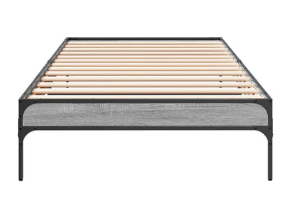 Cadre de lit Chicyla gris 90x200 cm bois d'ingénierie et métal XVCI92072