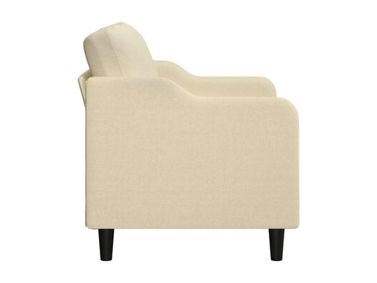 Canapé à 2 places Crème 140 cm Tissu GEDK42756