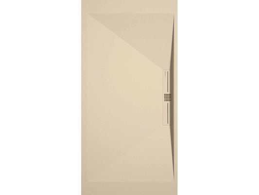 Receveur de douche Crème finition Lisse Chicyla SIDE grille de couleur - 140x70 cm SHST41919