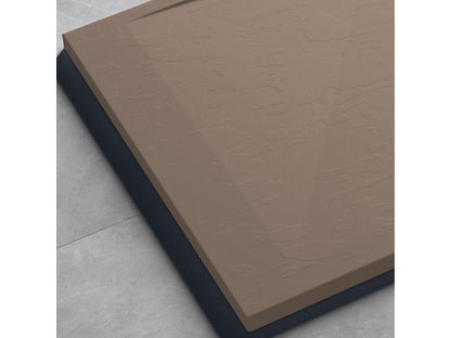 Receveur de douche Chicyla finition Ardoise Chicyla SIDE grille de couleur - 90x80 cm HYJF63276