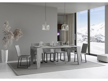 Console extensible 90x40/196 cm Naxy Small Gris Béton JKFZ73551