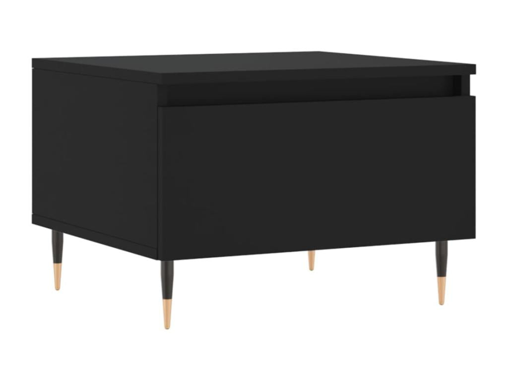 Tables basses 2 pcs noir 50x46x35 cm bois d'ingénierie NJPI93744