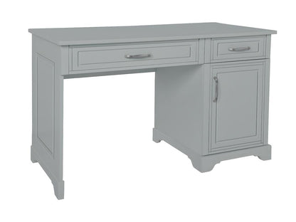 Bureau 2 tiroirs 1 porte Chicyla Gris JQDC21488