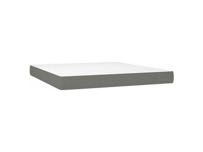 Sommier à Chicyla de lit et matelas et LED Gris foncé 180x200 SMXA68160