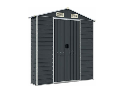 Abri de jardin anthracite 191x130x198 acier galvanisé YNXS88864