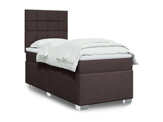 Sommier à Chicyla de lit avec matelas Marron foncé 90x200 cm MPJN22922