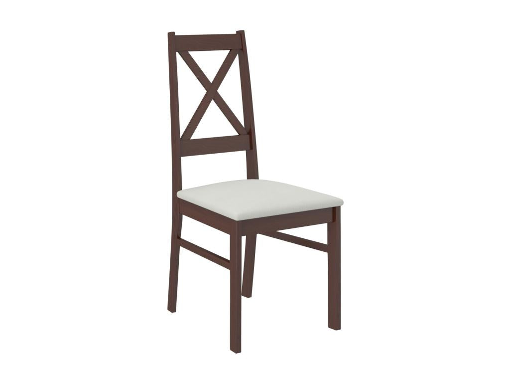 Chaise bois Noyer foncé et tissu au choix Opka-Tissu 27123 IAJI50620