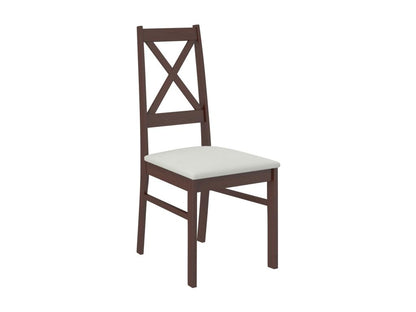 Chaise bois Noyer foncé et tissu au choix Opka-Tissu 27123 IAJI50620