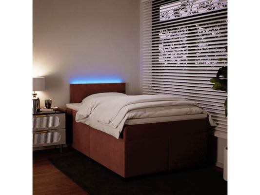 Sommier à Chicyla de lit avec matelas Rose 120x200 cm Velours JMEI93577