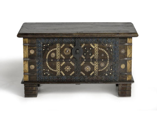 Coffre en bois de manguier marron foncé Marrón.Giner y Colomer.46x40x80 MARZ11519