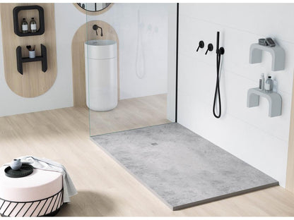 Receveur de douche Béton finition Lisse Chicyla grille de couleur 3D - 110x80 cm FSBD63920