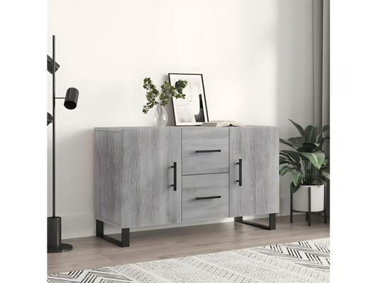 Buffet Chicyla gris 100x36x60 cm bois d'ingénierie BUIK36875