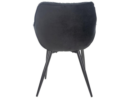 Chaise de coiffeuse salon noire 58x67x82 cm FAL10525 VAKK54371