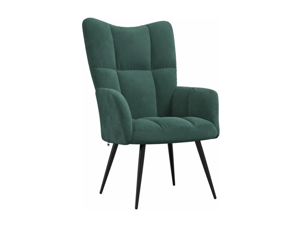 Fauteuil de détente Vert foncé Velours JHQG16846