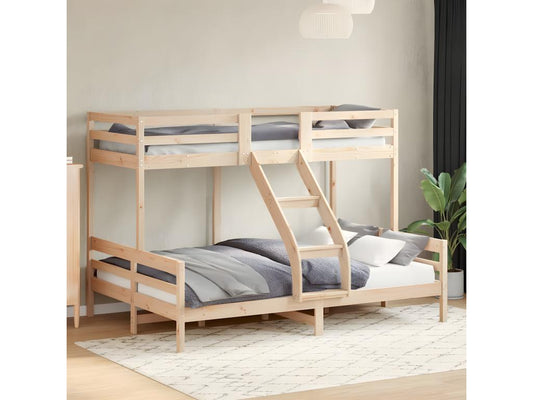 Lit superposé 80x200/140x200 cm bois de pin massif KWMS80154