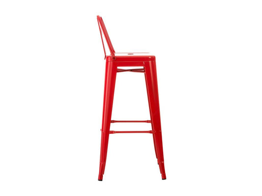 Tabouret de bar - Métal / Métal - Rouge - Chicyla COQY57795