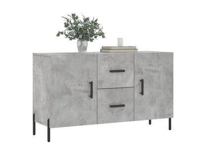 Buffet gris béton 100x36x60 cm bois d'ingénierie DZKF53701