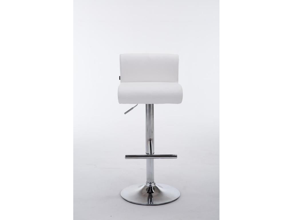 Tabouret de bar x1 métal blanc 38x44x80 cm 10 0004574 NUBS94322