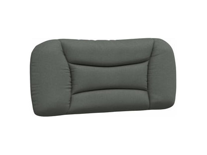 Lit avec matelas gris foncé 90x190 tissu BIXJ05908