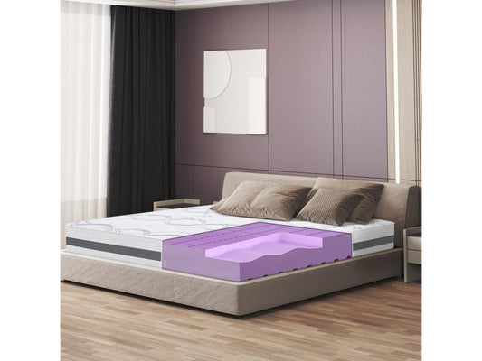 Matelas Simple 90x200 à mémoire de forme - Qualité Premium - Hauteur 25 cm - Fabriqué en Italie MYCX84285
