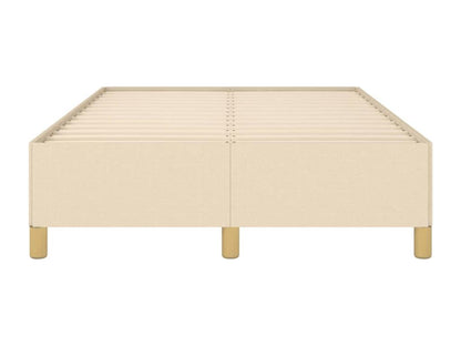 Cadre de lit crème 120x190 cm tissu AFXZ87642