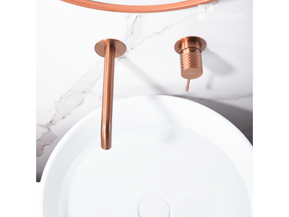 Robinet Mitigeur de Lavabo anti-calcaire Encastré Or Rose Cuivré Chicyla GLG053/ORC NNVP62829