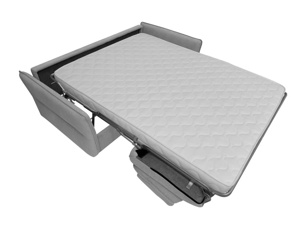 Canapé 4 places convertible express en tissu gris - Couchage 160 cm Chicyla IEMA20284