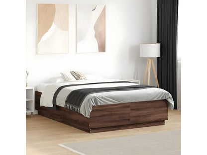 Cadre de lit sans matelas chêne marron 120x190 cm RNXX04610
