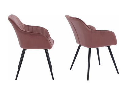 Lot de 2 chaises en velours Chicyla roses - Chicyla UXYH03170
