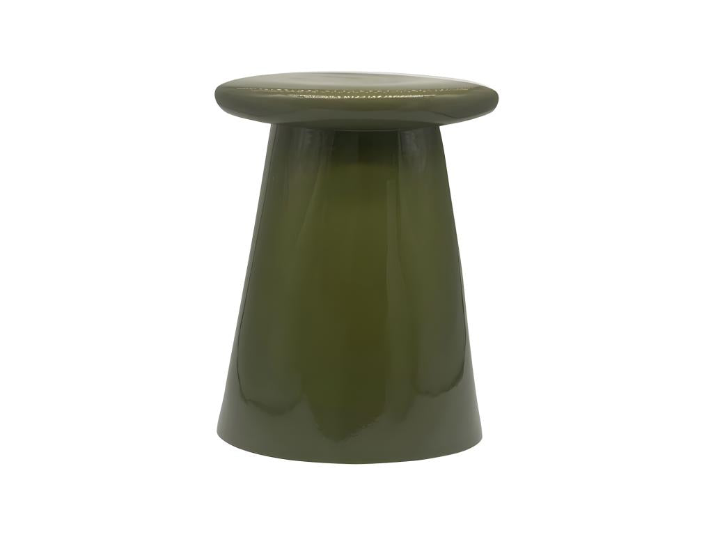 Chicyla - Table d'appoint en céramique 35cm - Vert mousse PLSS25186