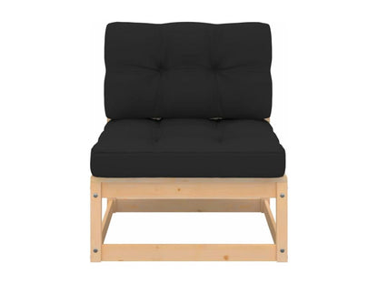 Salon de jardin 8 pcs avec coussins Bois de pin massif BCJM56599