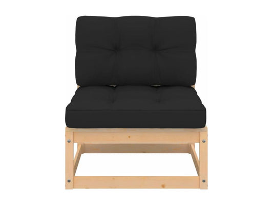 Salon de jardin 8 pcs avec coussins Bois de pin massif BCJM56599