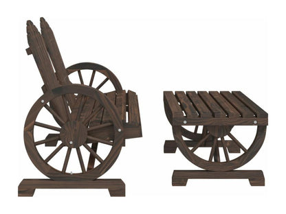 Salon de jardin 2 pcs bois de sapin massif LQHU44626