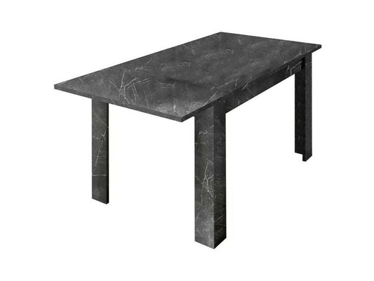Table extensible collection Chicyla Couleuris noir effet marbre idéal pour une salle à manger moderne et tendance YOOF48898