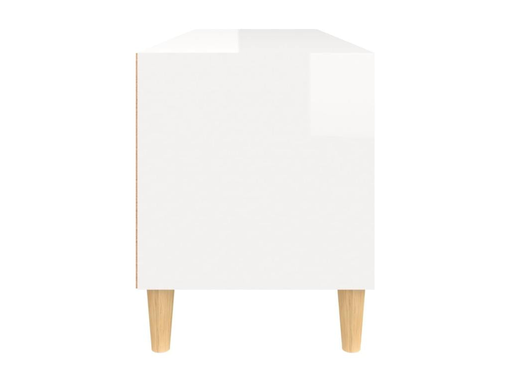 Meuble TV blanc brillant 100x34,5x44,5 cm bois d'ingénierie PCPD08528