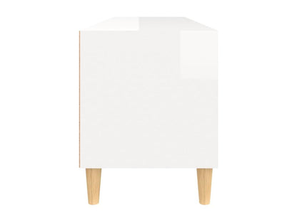 Meuble TV blanc brillant 100x34,5x44,5 cm bois d'ingénierie PCPD08528