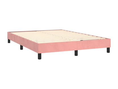 Sommier à Chicyla de lit avec matelas Rose 140x190 Velours WOBE49655