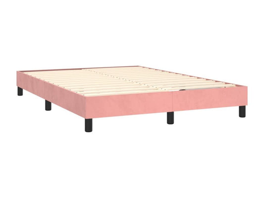 Sommier à Chicyla de lit avec matelas Rose 140x190 Velours WOBE49655