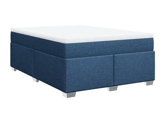 Sommier à Chicyla de lit avec matelas Bleu 140x200 cm Tissu MXRO54325